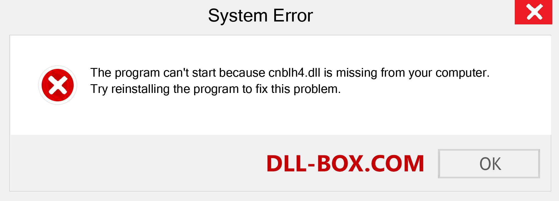  cnblh4.dll file is missing?. Download for Windows 7, 8, 10 - Fix  cnblh4 dll Missing Error on Windows, photos, images