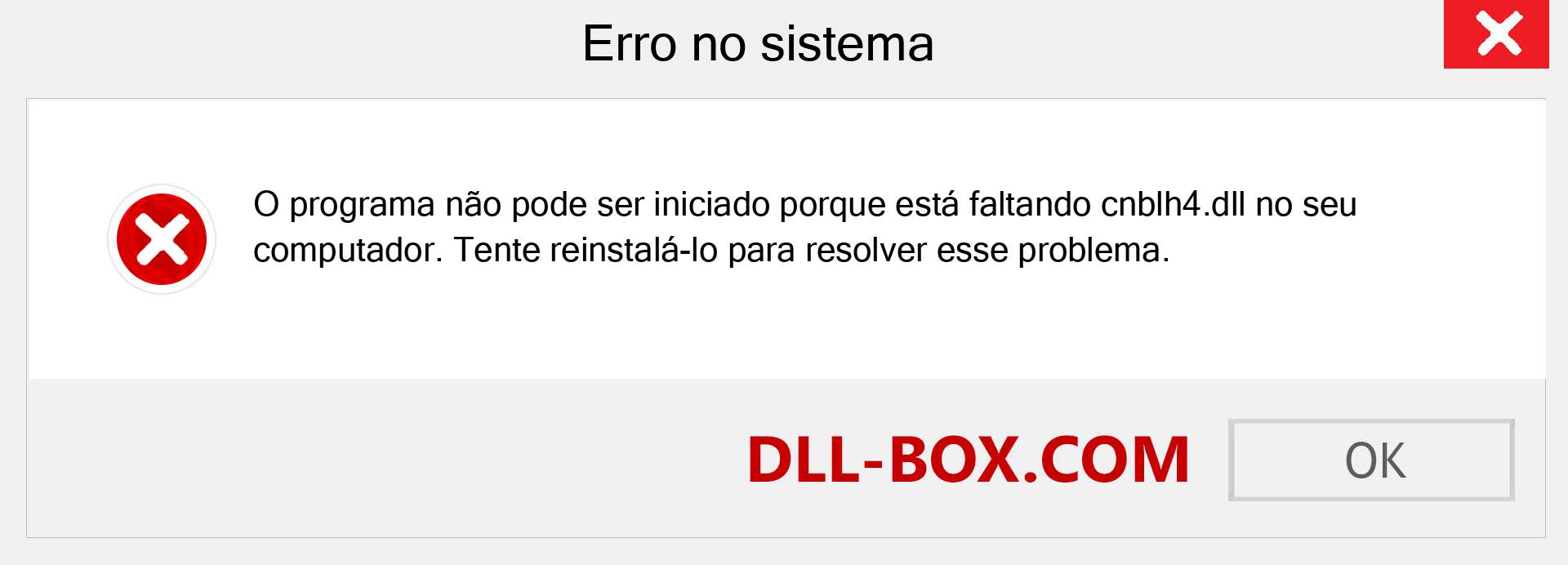 Arquivo cnblh4.dll ausente ?. Download para Windows 7, 8, 10 - Correção de erro ausente cnblh4 dll no Windows, fotos, imagens